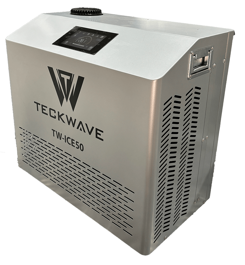 TW-ICE50 is our supercharged ice bath chiller with 1.5hp input power & 3800w refrigeration output is currently the most powerful and technologically advance chiller in the ice bath market,